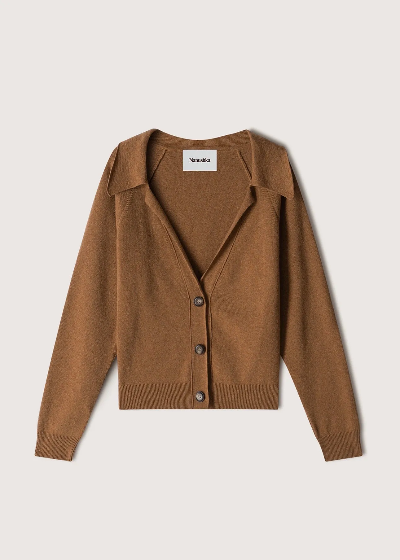 Jodi Collared Cardigan (Camel)