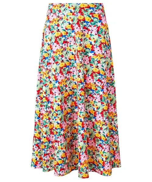 Joe Browns 18 Multi-Coloured Floral Fancy Printed Maxi Skirt - WS453A