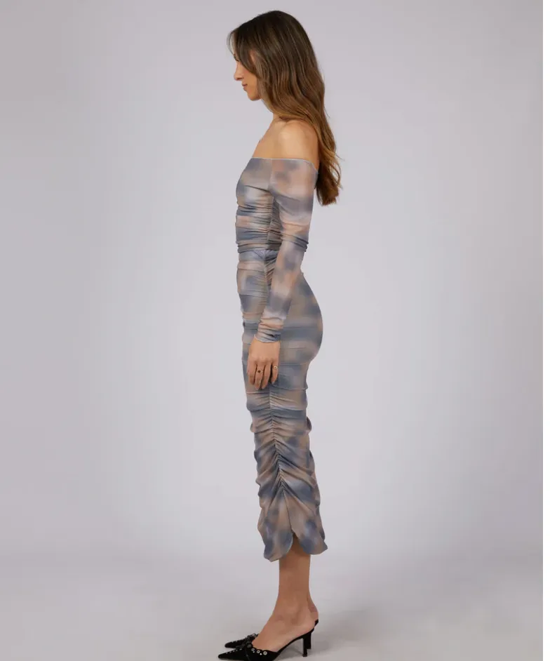 Jorge Portia Ruched Maxi Skirt