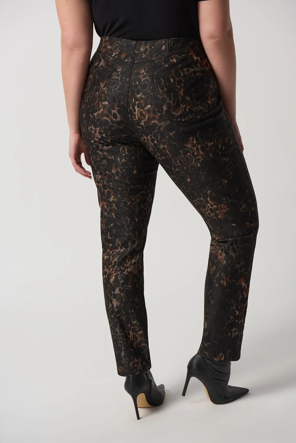 Joseph Ribkoff Animal Print Slim-Fit Jeans Jr233915