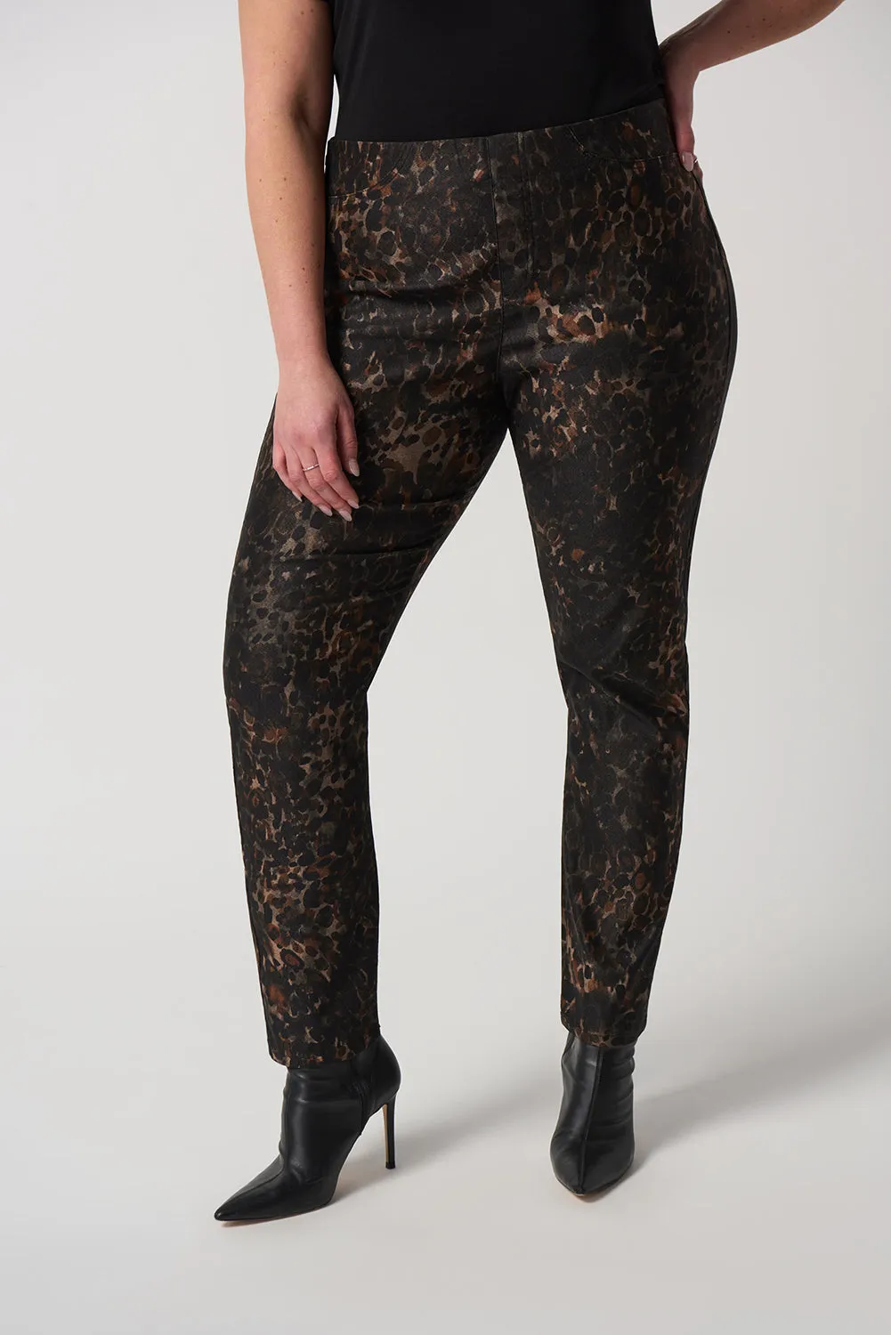 Joseph Ribkoff Animal Print Slim-Fit Jeans Jr233915