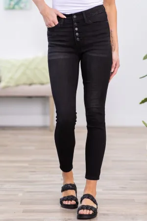 Judy Blue Black Button Fly Jeans