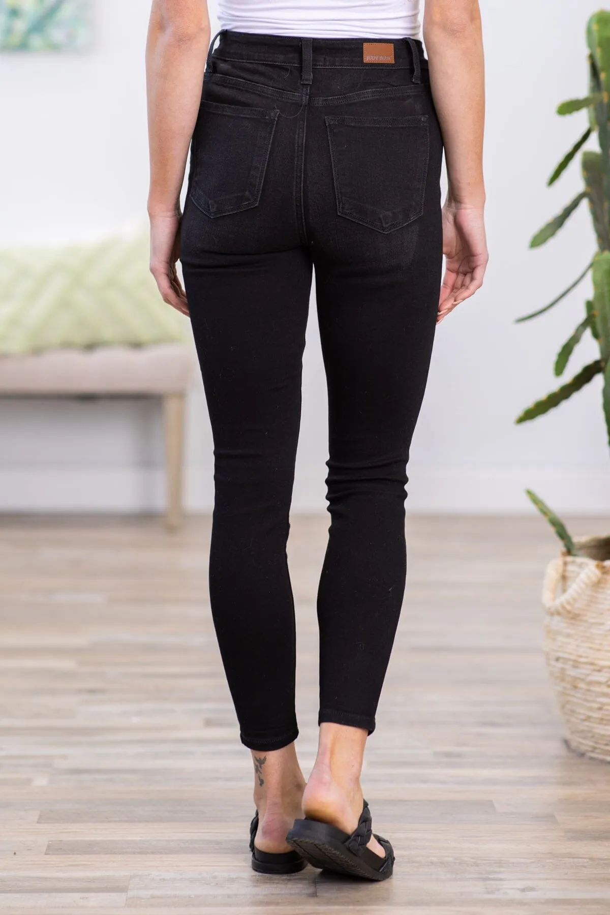 Judy Blue Black Button Fly Jeans