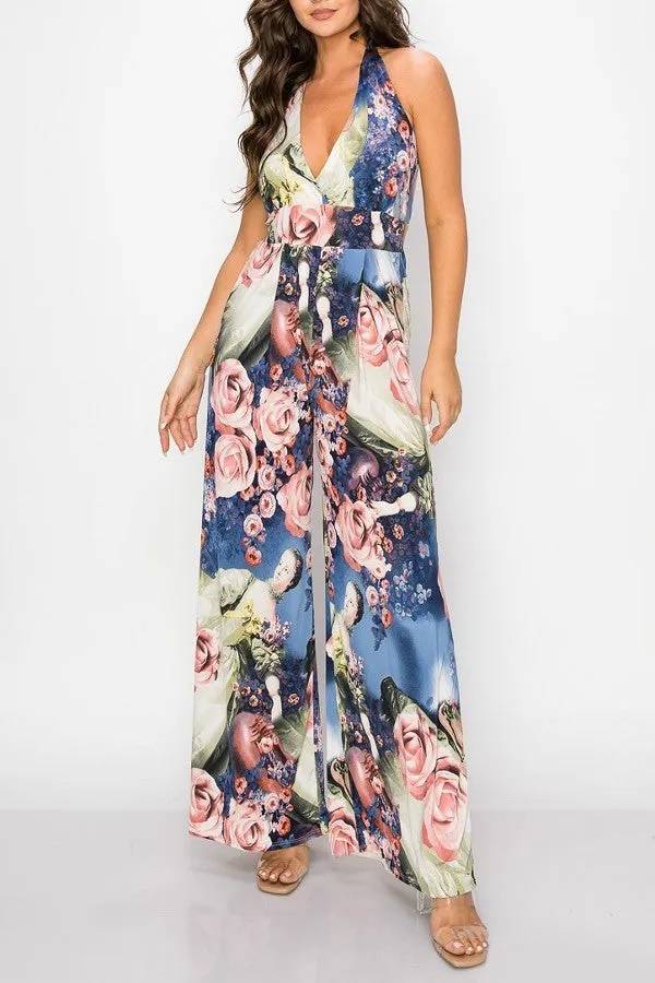 Jumpsuits Floral Pattern