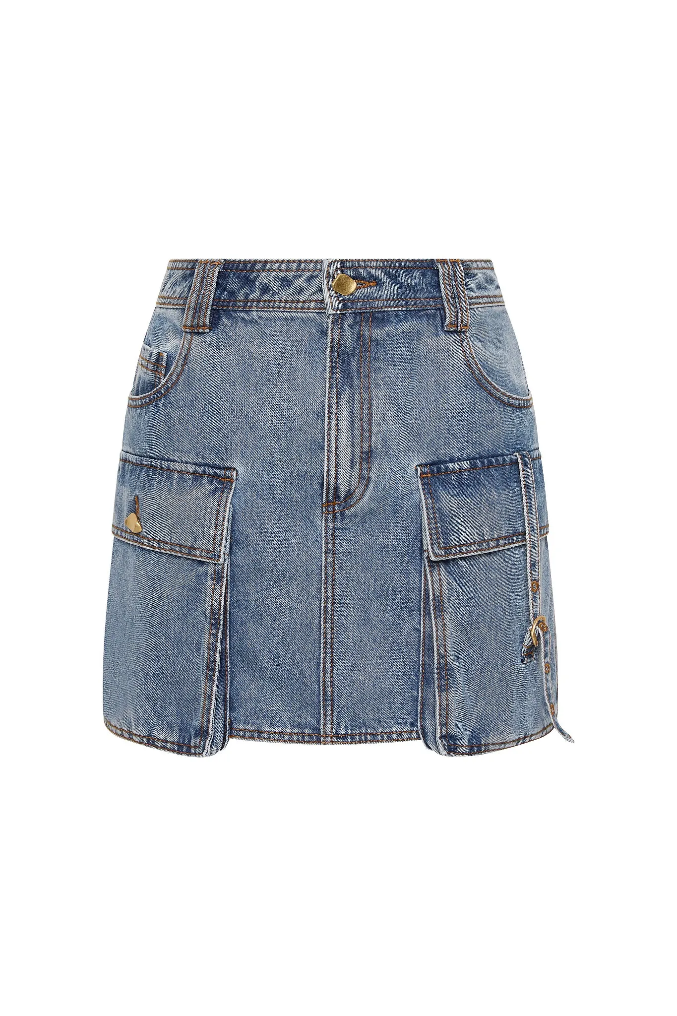 Juno Denim Micro Mini Skirt