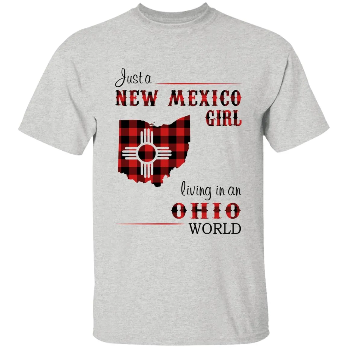 Just A New Mexico Girl Living In An Ohio World T-shirt