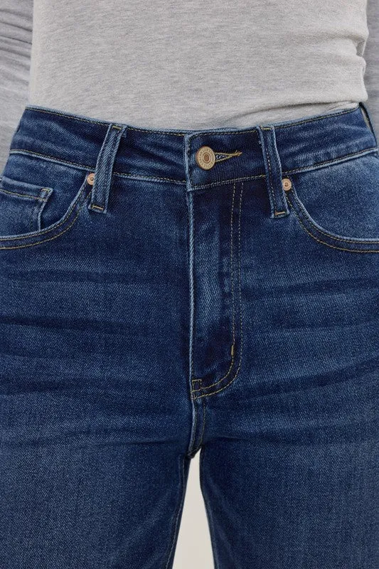 Kan Can High Rise Slim Straight Jeans