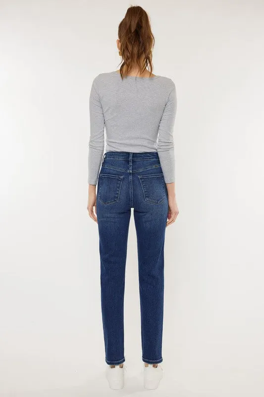 Kan Can High Rise Slim Straight Jeans