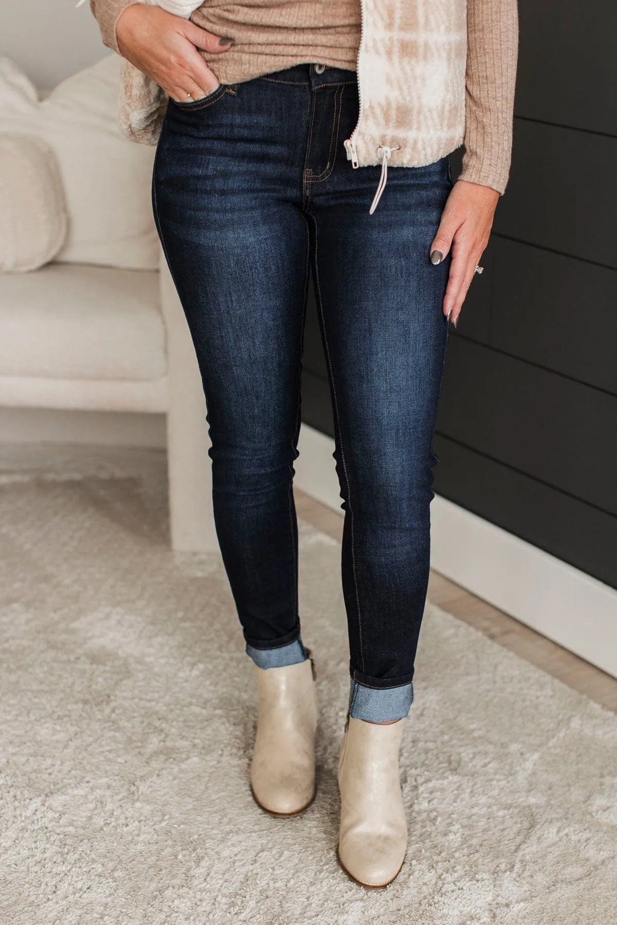 KanCan Super Skinny Jeans- Dark Kensley Wash