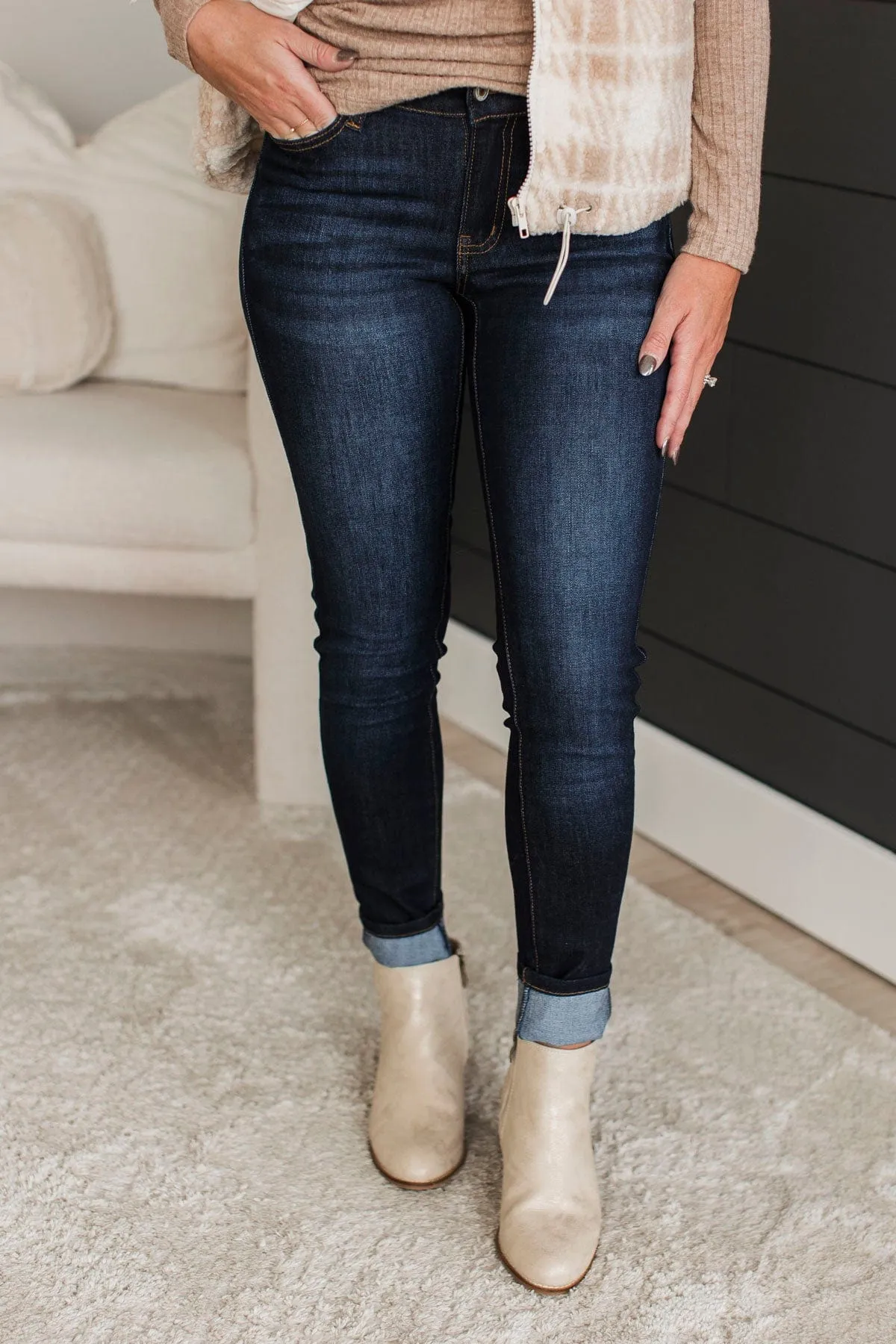 KanCan Super Skinny Jeans- Dark Kensley Wash