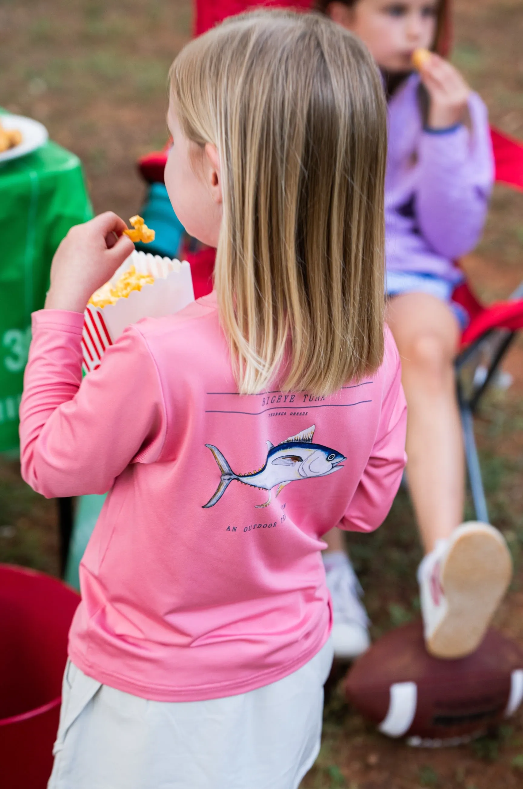 Kid's Pro Performance Long Sleeve Fishing T-shirt with Bigeye Tuna