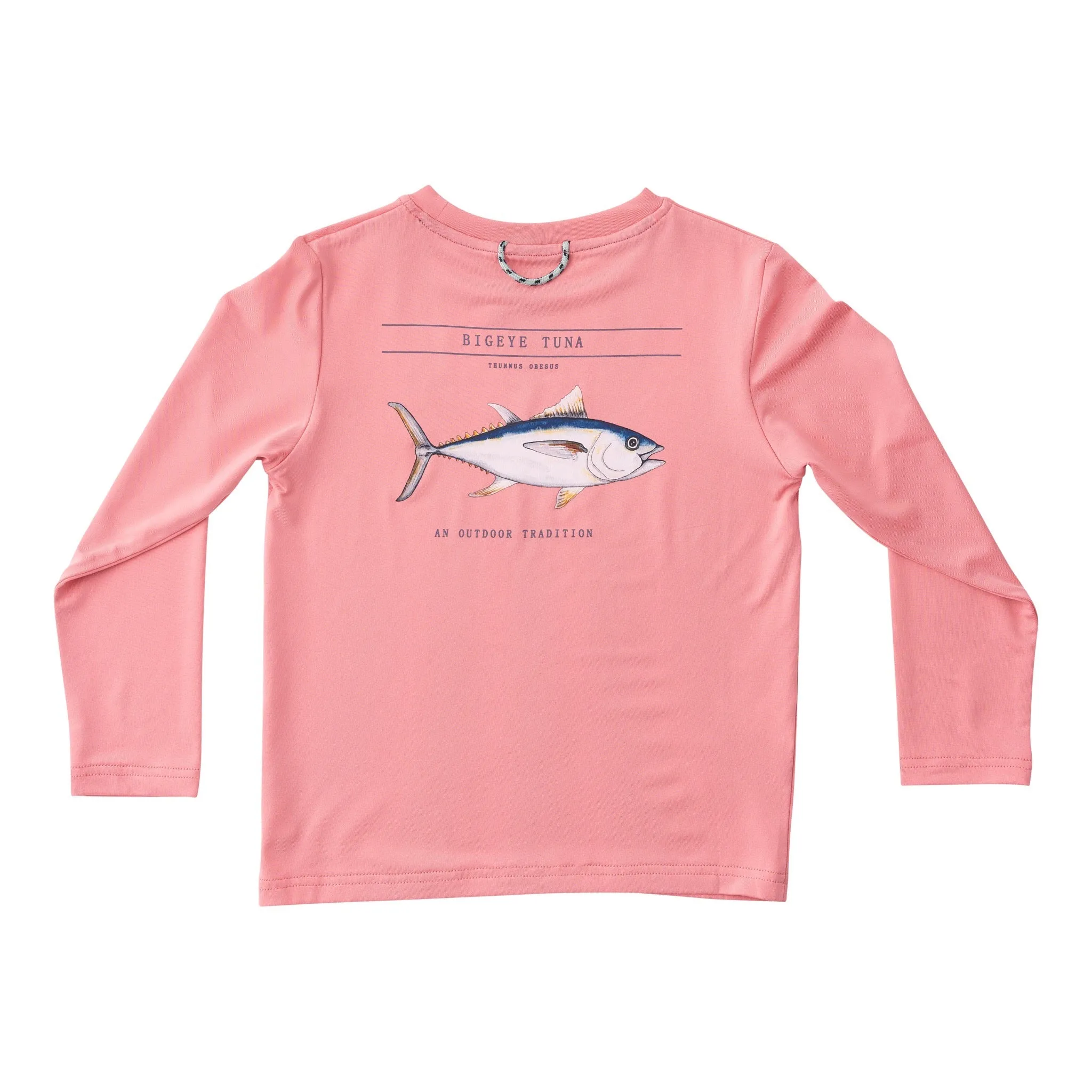 Kid's Pro Performance Long Sleeve Fishing T-shirt with Bigeye Tuna
