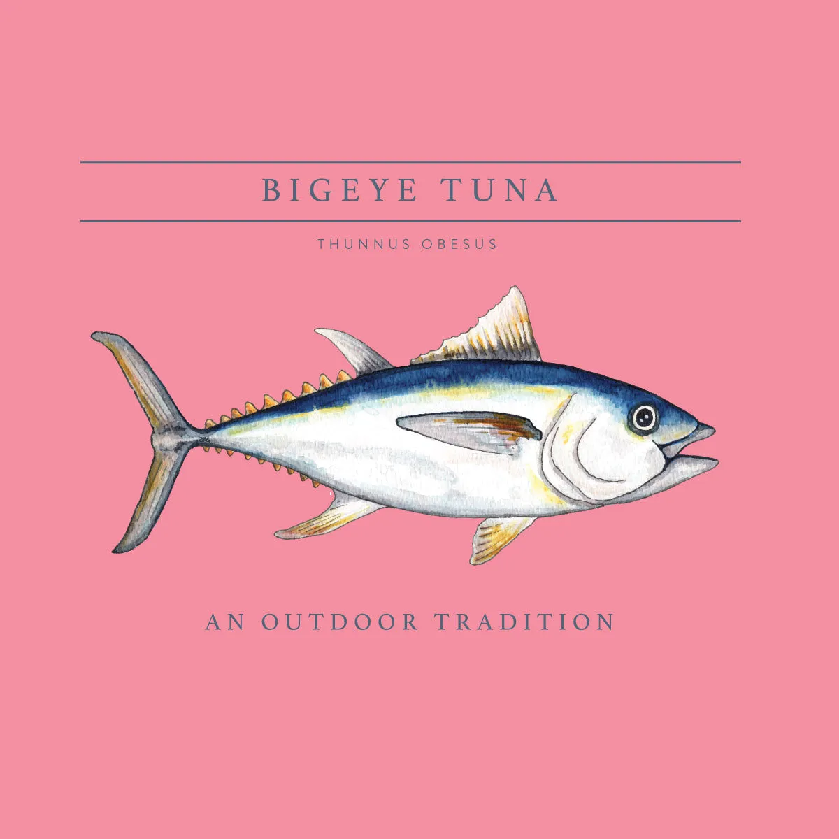 Kid's Pro Performance Long Sleeve Fishing T-shirt with Bigeye Tuna