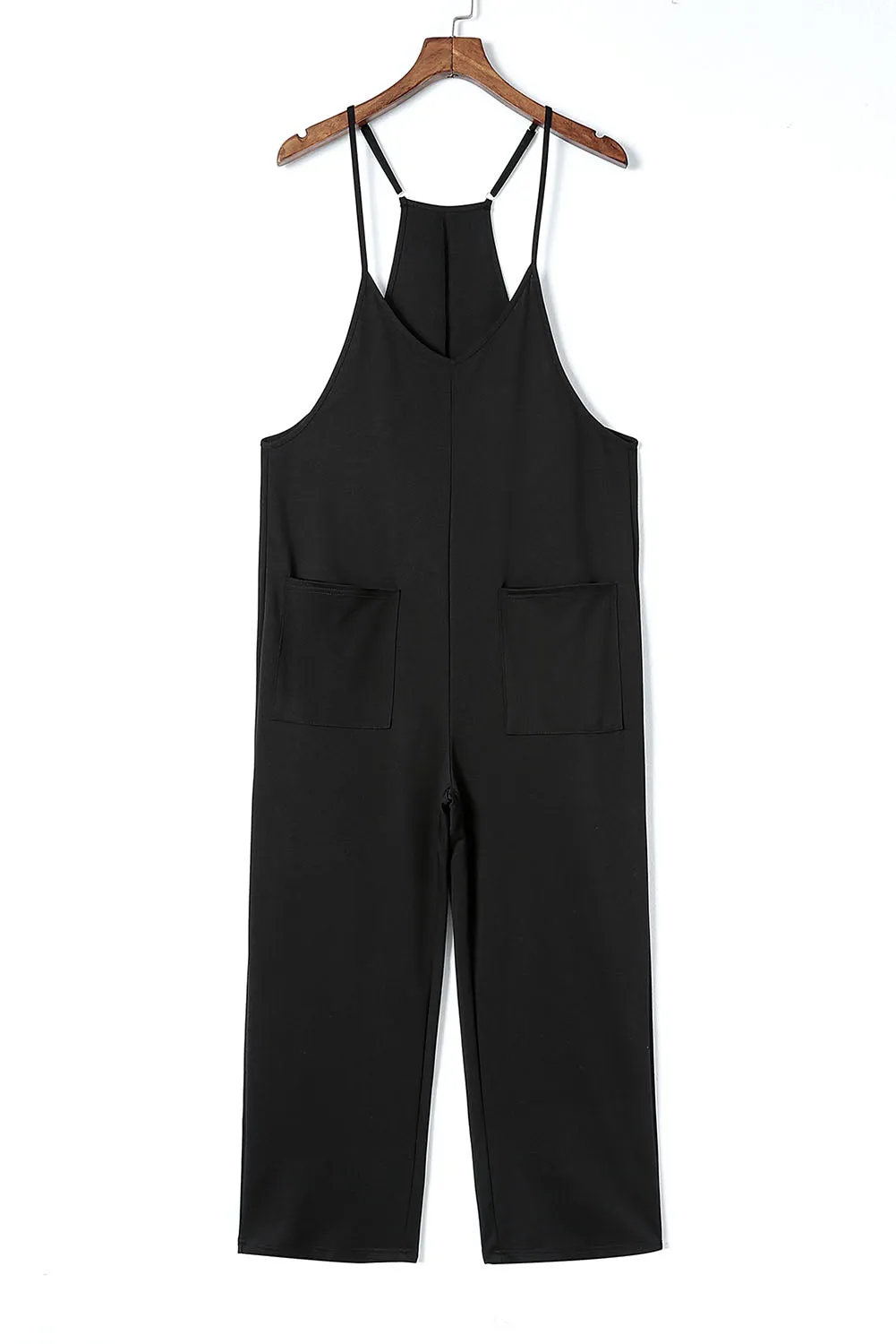 Killian Pocketed Spaghetti Strap Wide Leg Jumpsuit