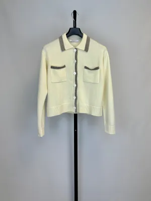 Kokun Tipped Polo Cardigan