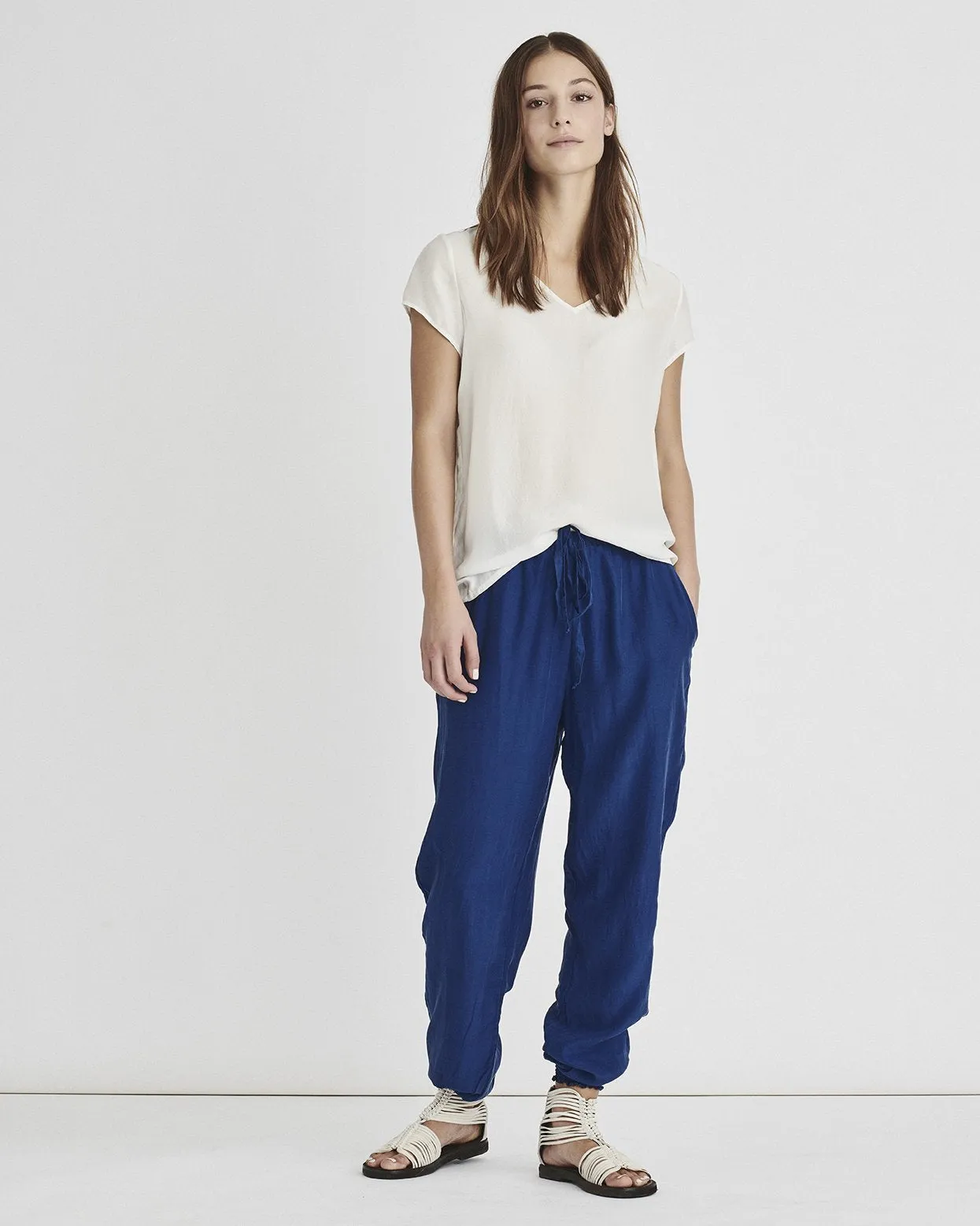 Kristensen Du Nord V-neck Silk T Shirt