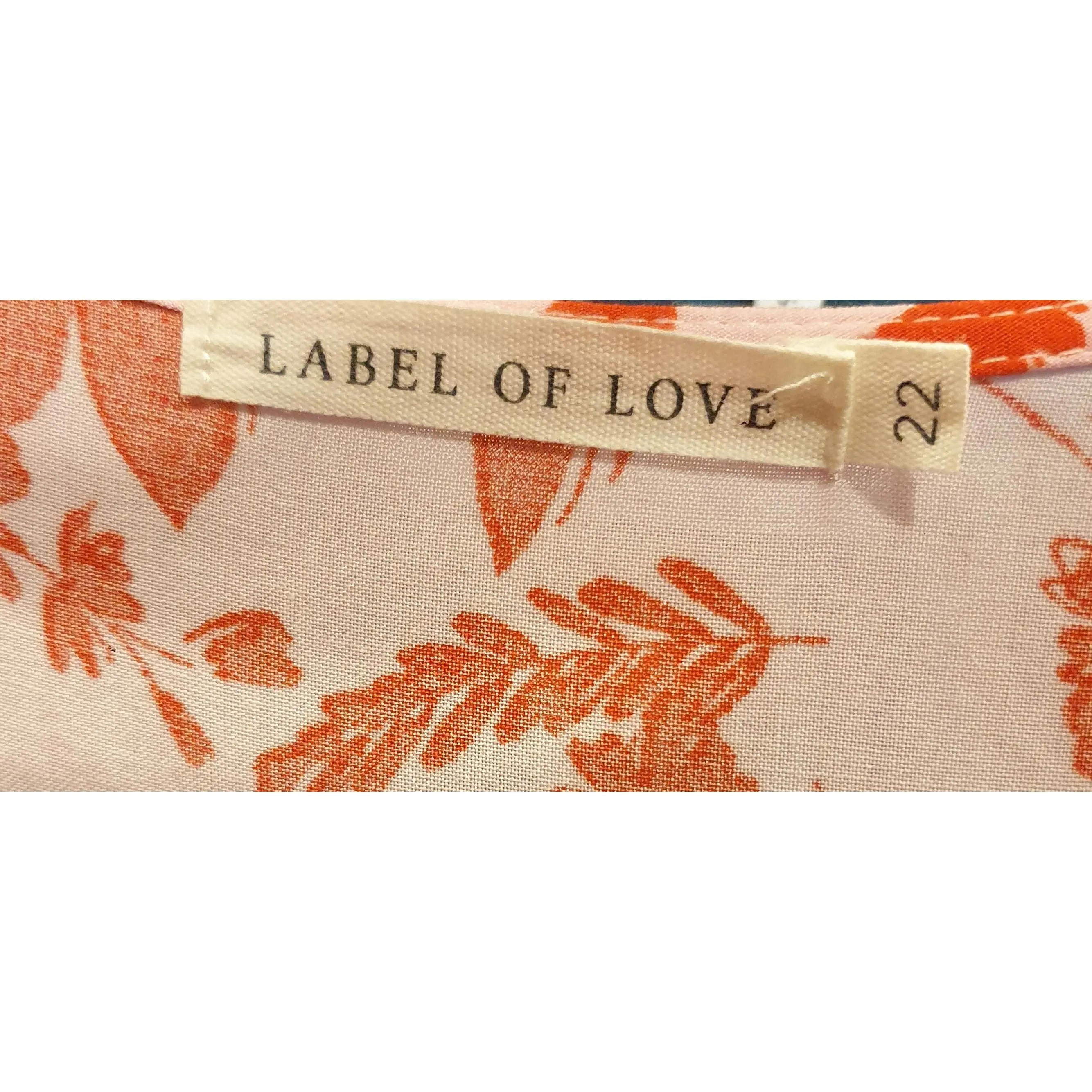 Label of Love pink print dress size 22