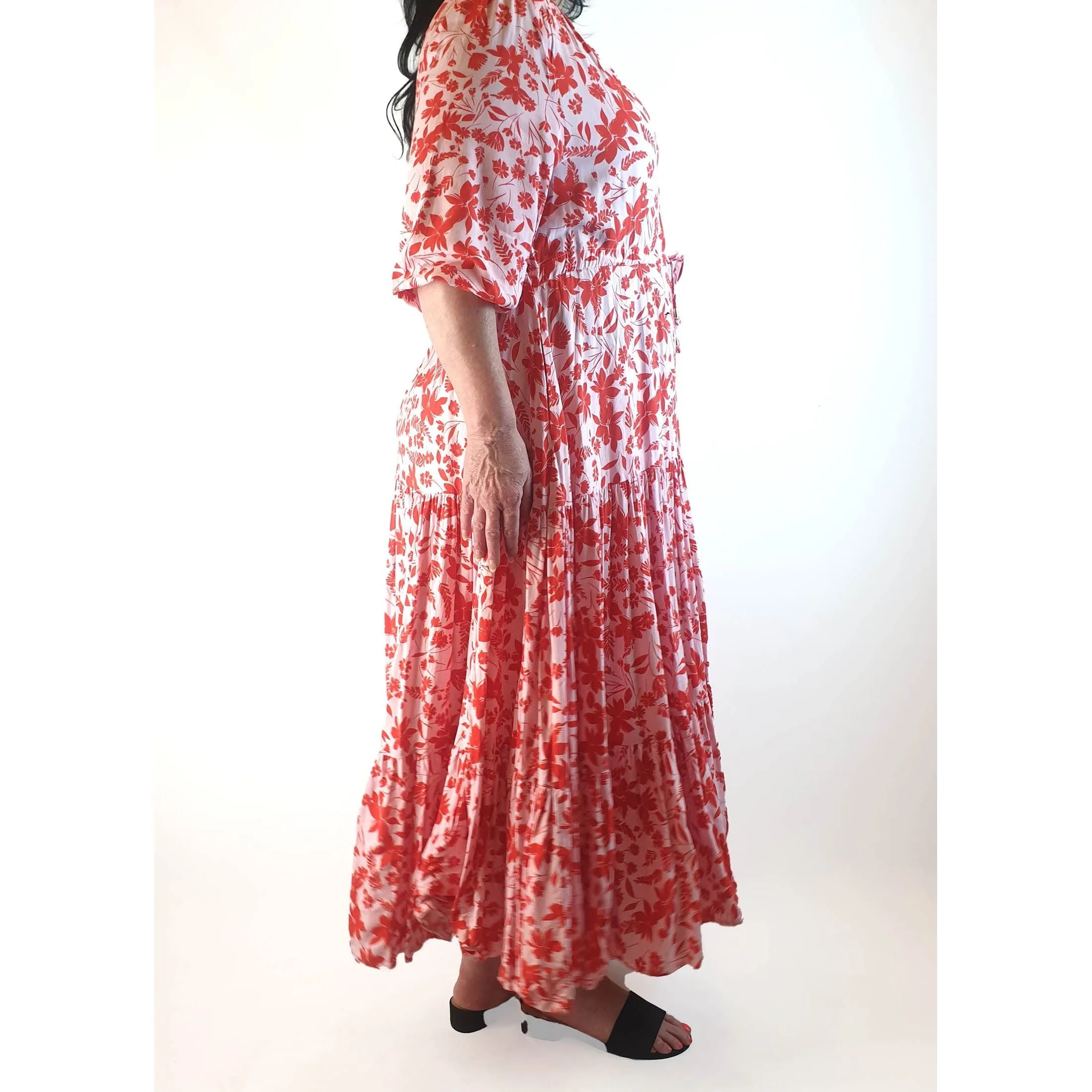 Label of Love pink print dress size 22