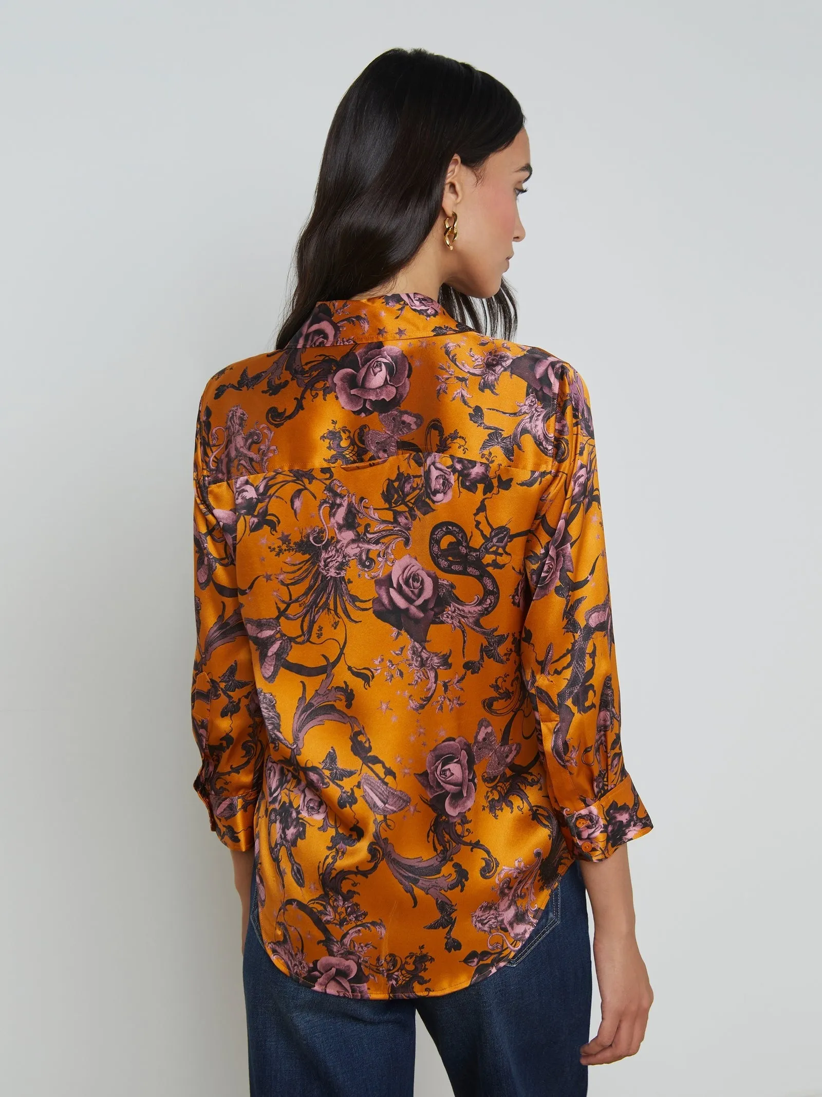 Lagence Dani 3/4 Sleeve Blouse