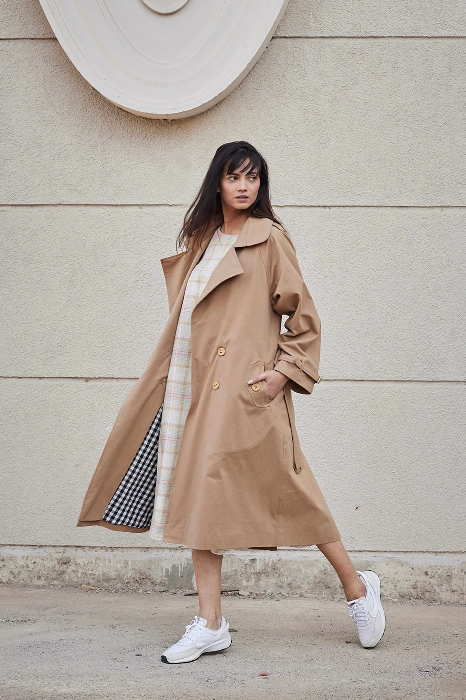 Latte Trench Coat