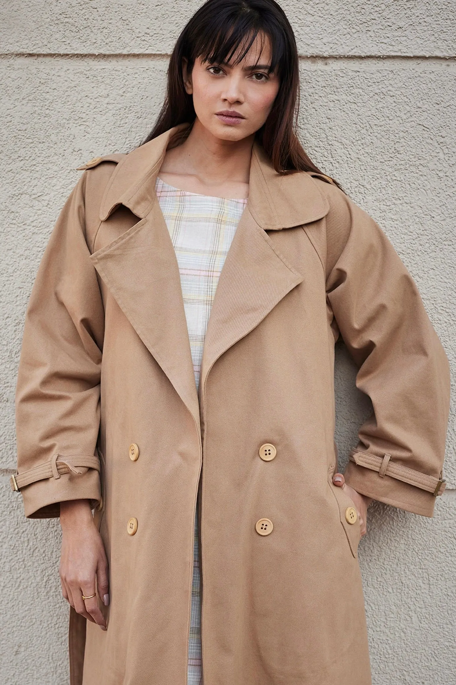 Latte Trench Coat