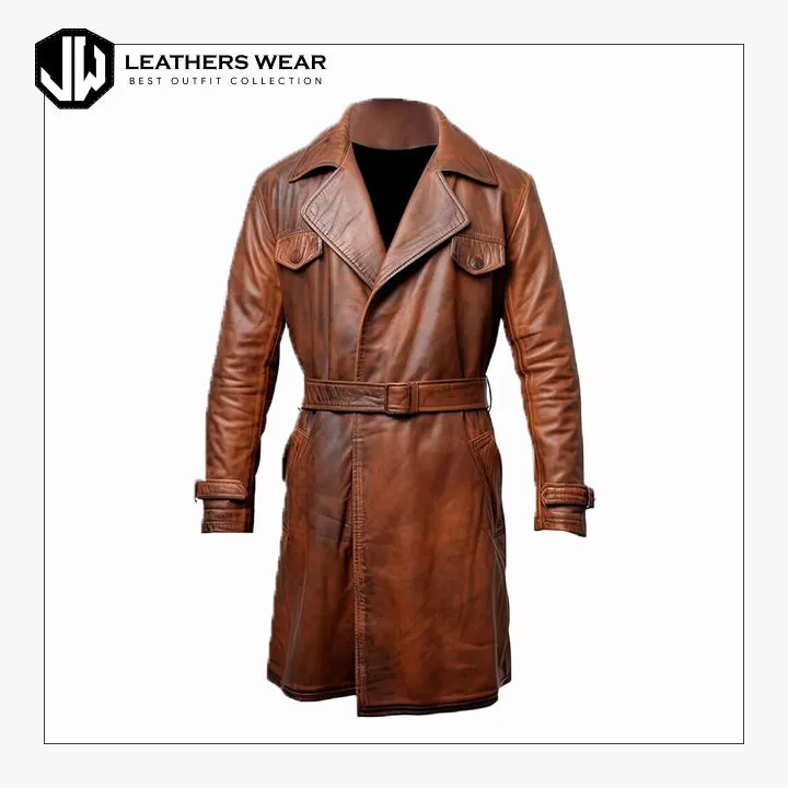 Leather Trench Jacket