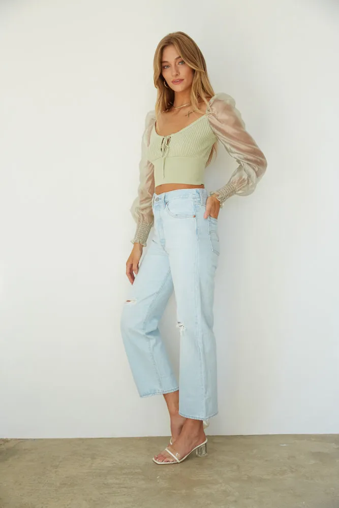 Levi's Ribcage Straight Ankle Jeans Ojai Up
