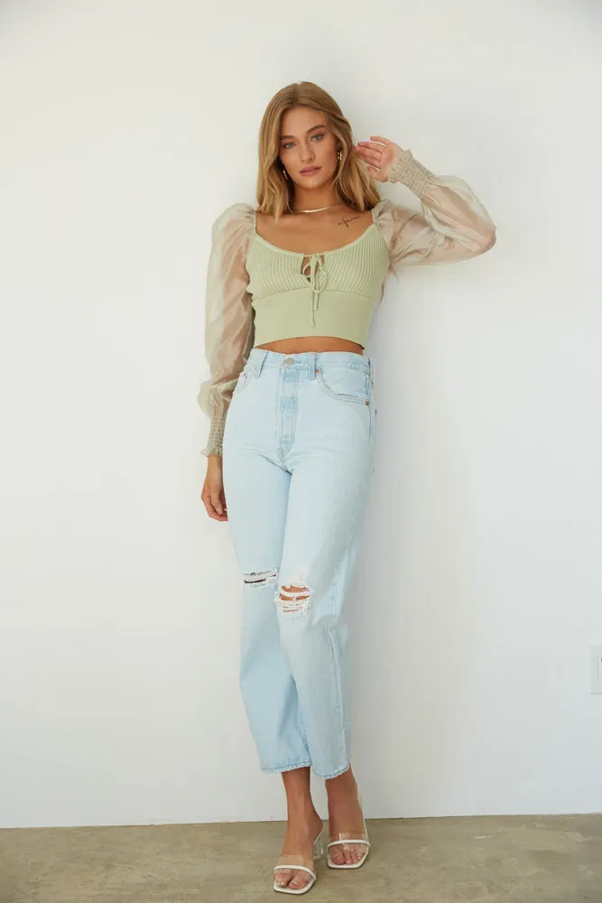Levi's Ribcage Straight Ankle Jeans Ojai Up