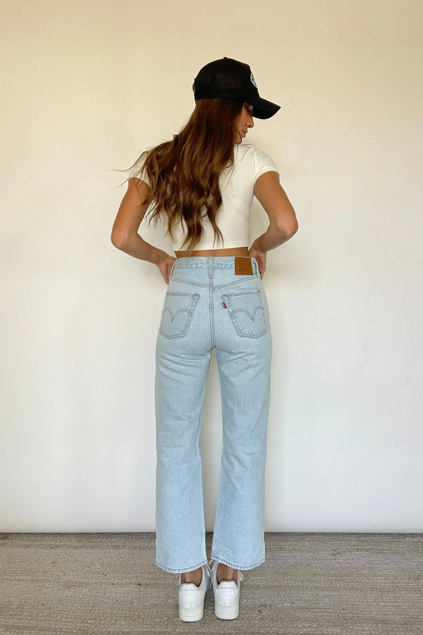 Levi's Ribcage Straight Ankle Jeans Ojai Up
