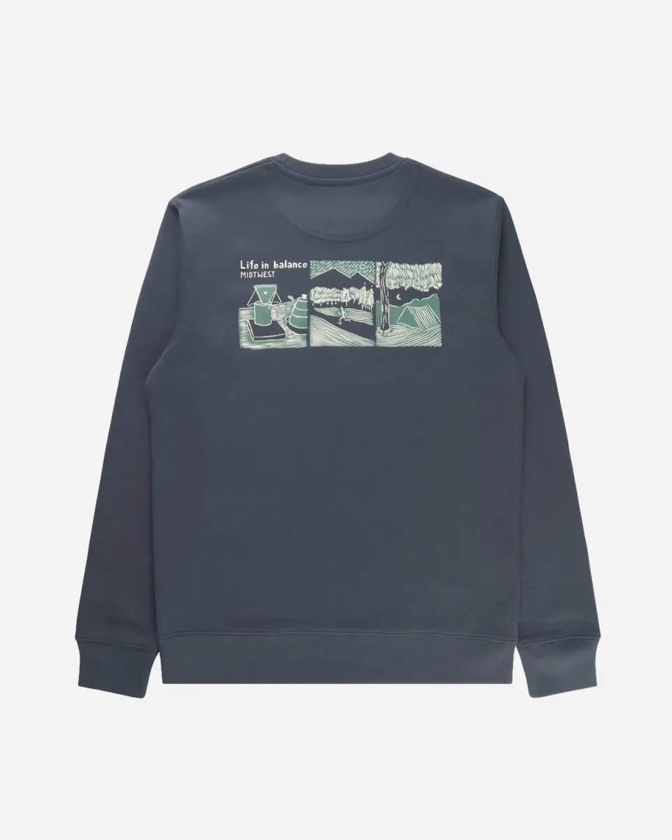 Life in Balance Crewneck - Navy