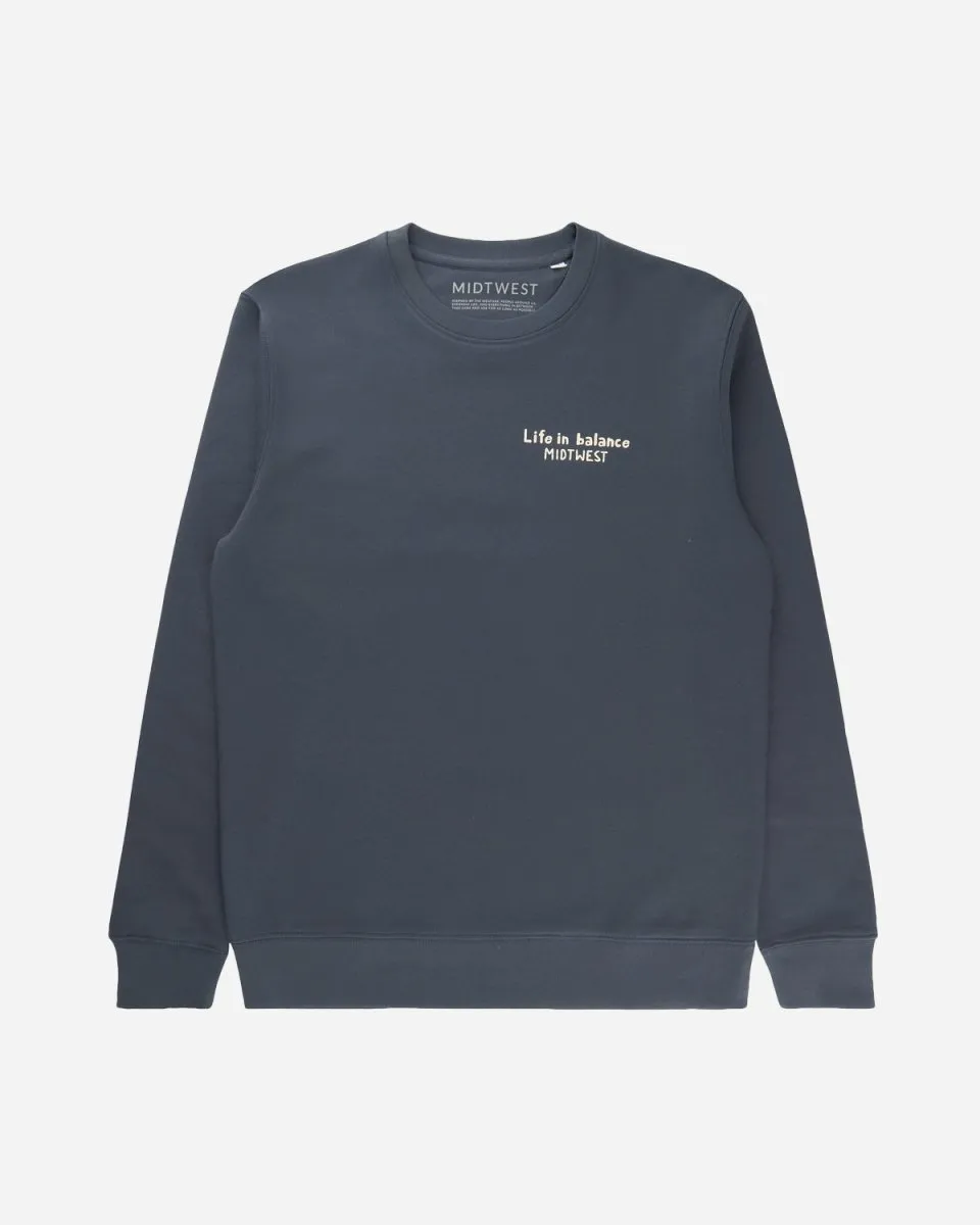 Life in Balance Crewneck - Navy