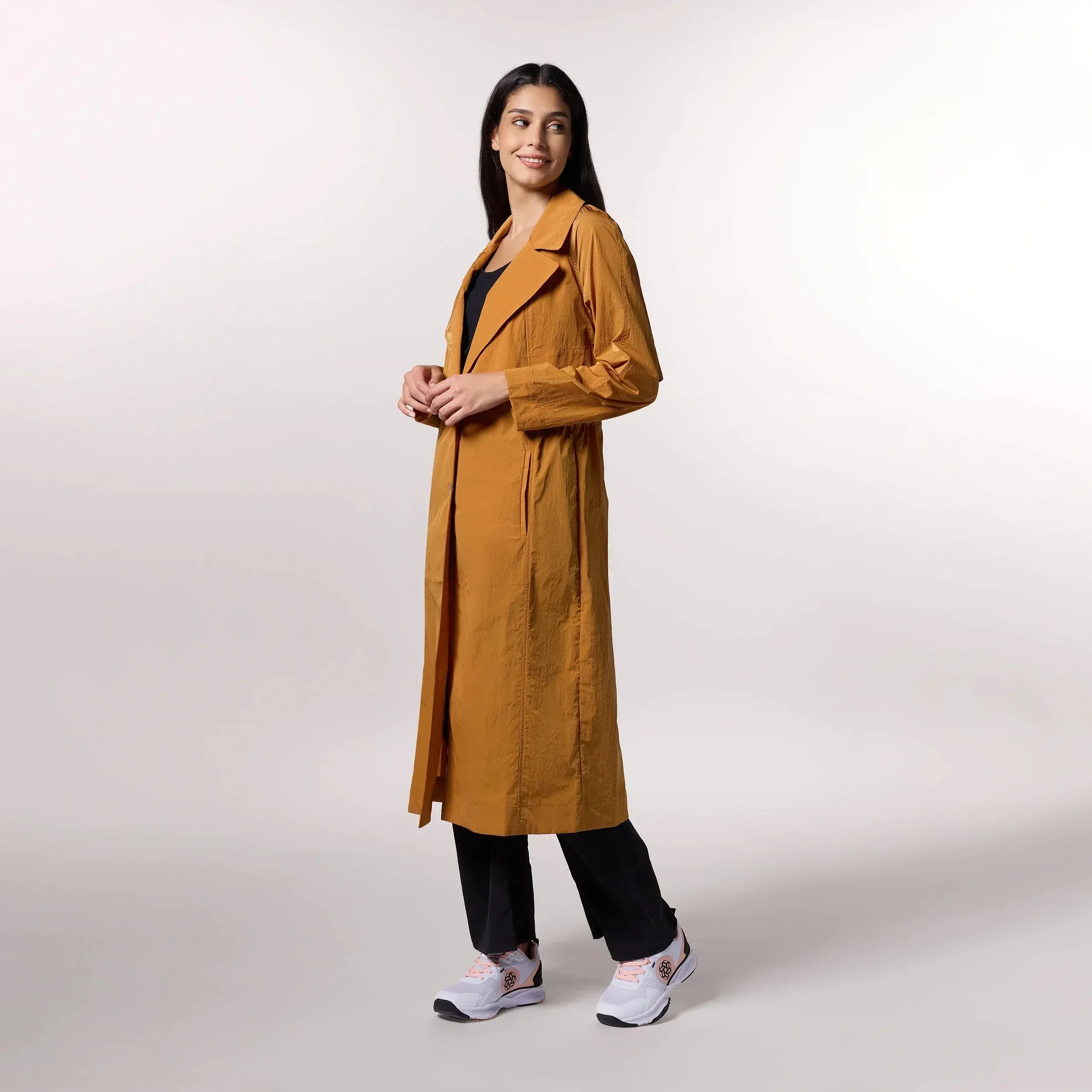 Lightweight Trench Coat - SEASONAL ORANGE
