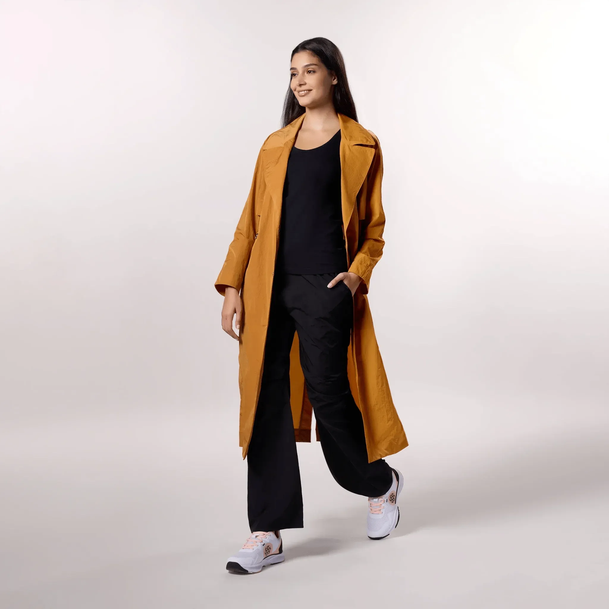 Lightweight Trench Coat - SEASONAL ORANGE