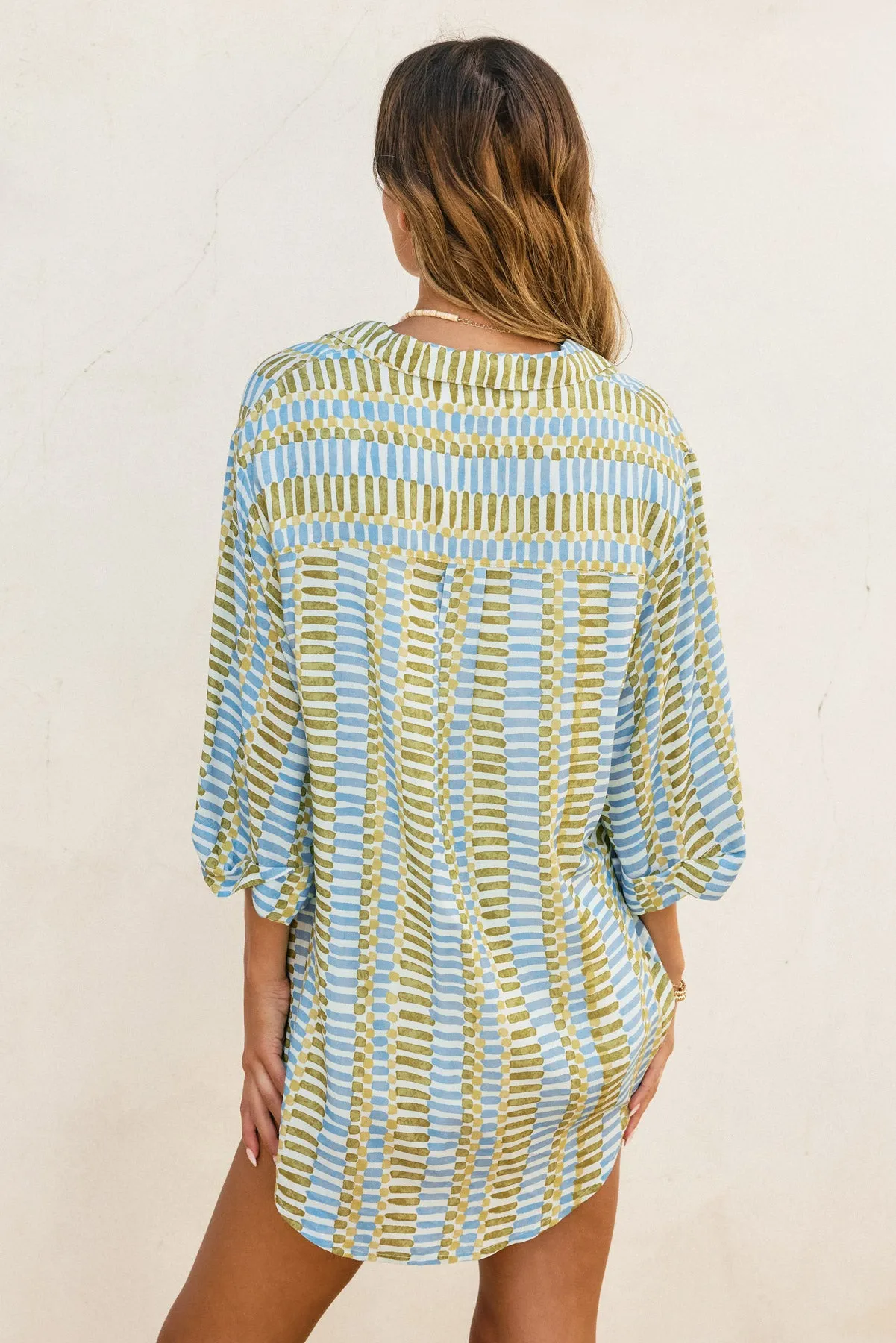 Lila Tie Detail Tunic Shirt