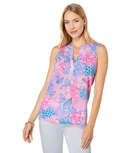 Lilly Pulitzer Dev Top Pink Isle Snappy Turtle XL