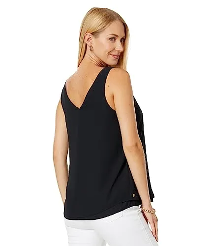 Lilly Pulitzer Florin Straight Hem Top Onyx MD