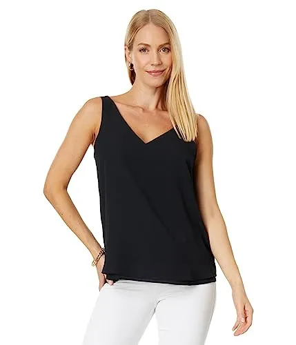 Lilly Pulitzer Florin Straight Hem Top Onyx MD
