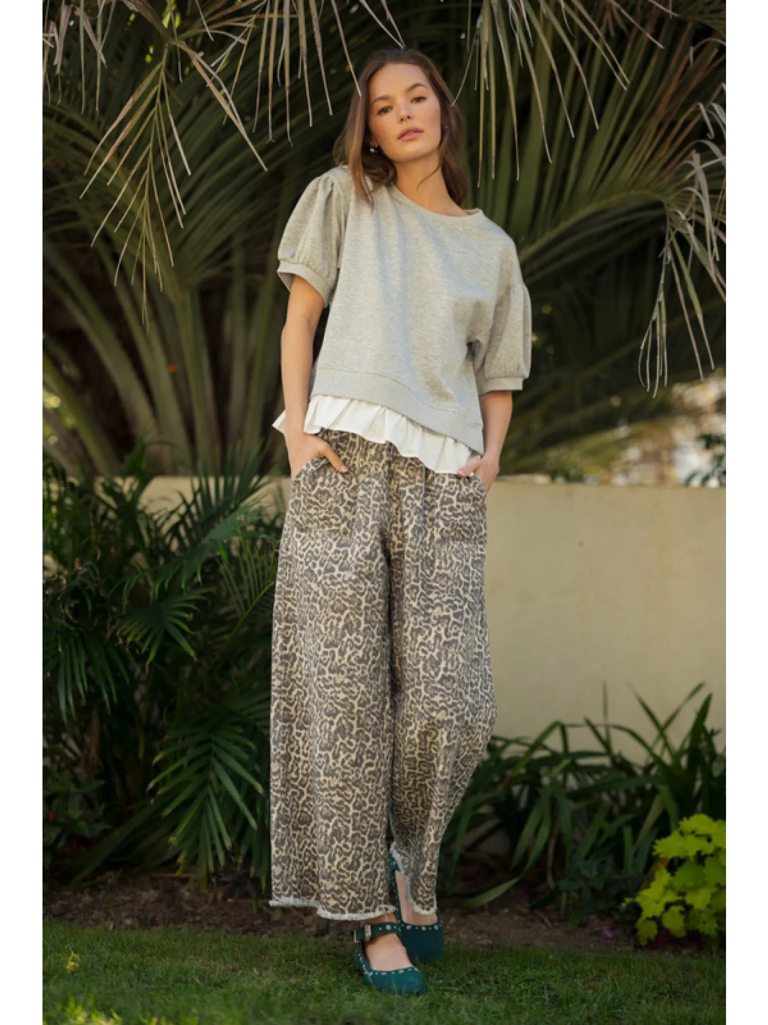 Lily Leopard Print Pants
