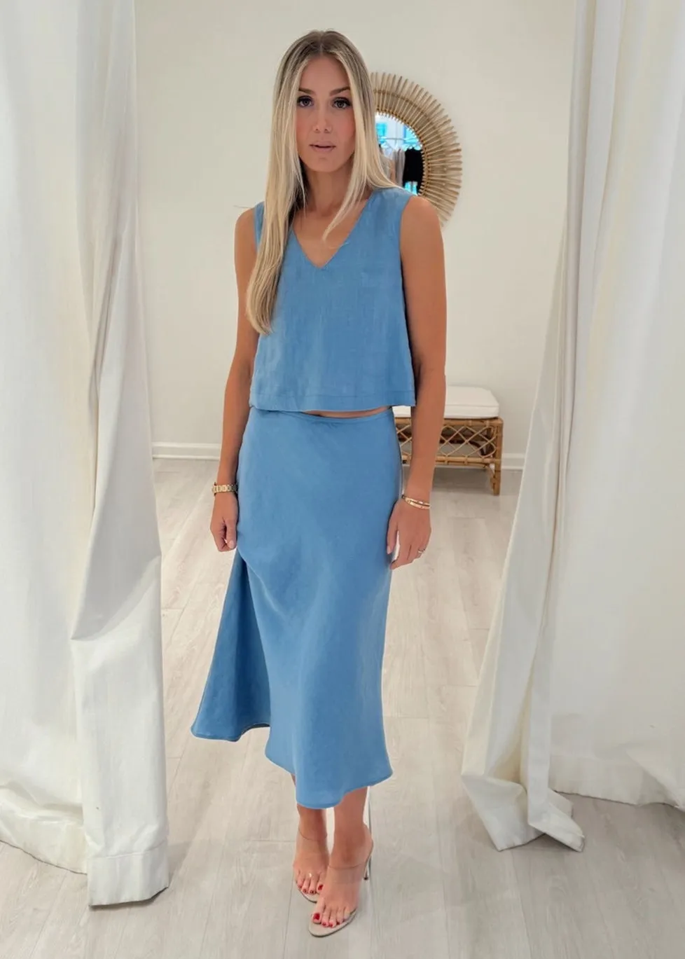 Linen Long Skirt