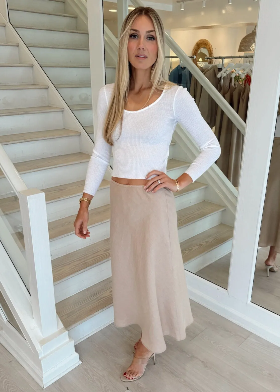 Linen Long Skirt