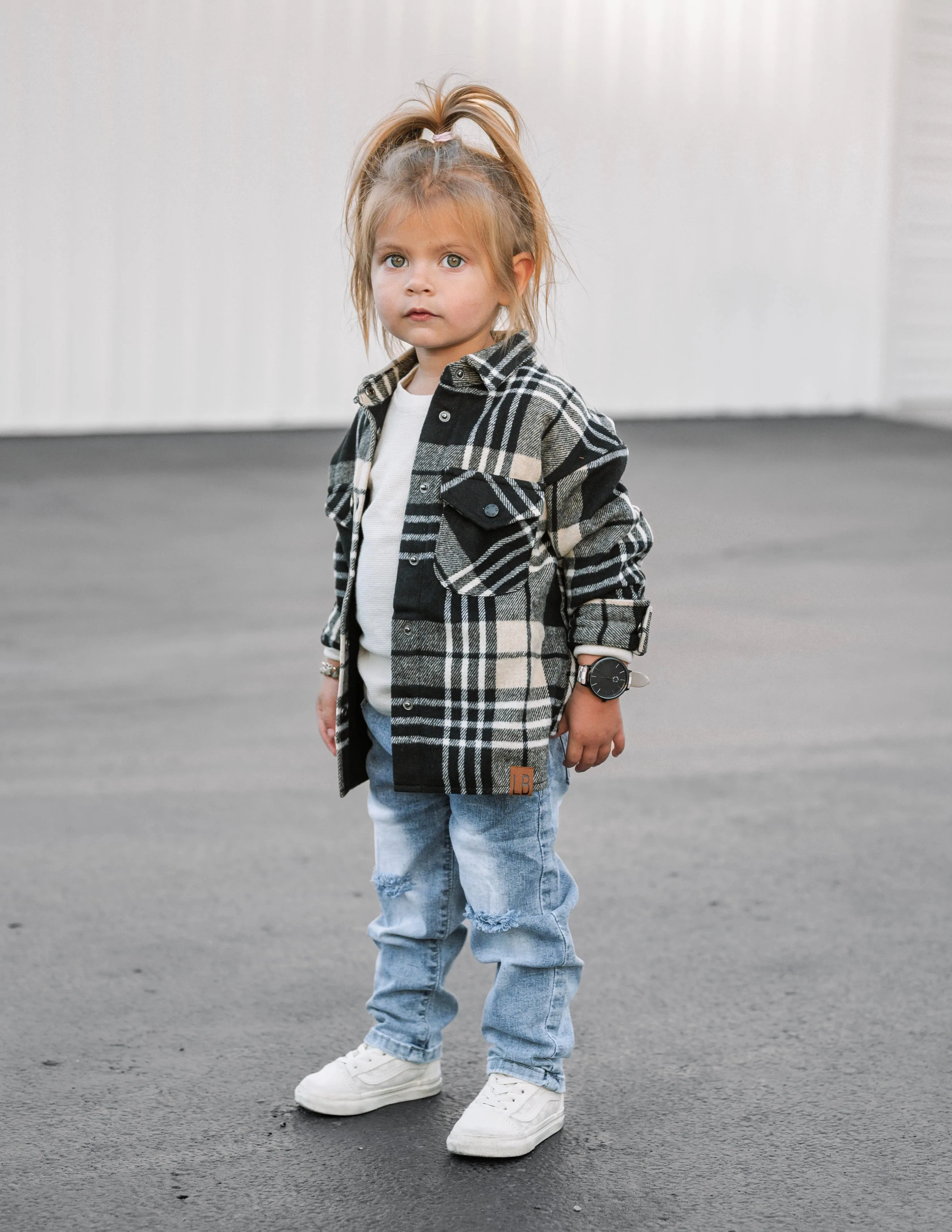Little Bipsy Relaxed Fit Distressed Denim