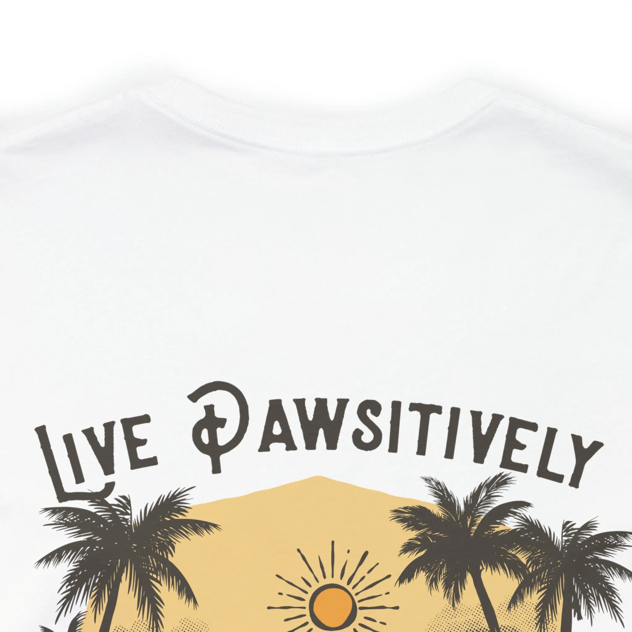 Live Pawsitively Surfer Tee