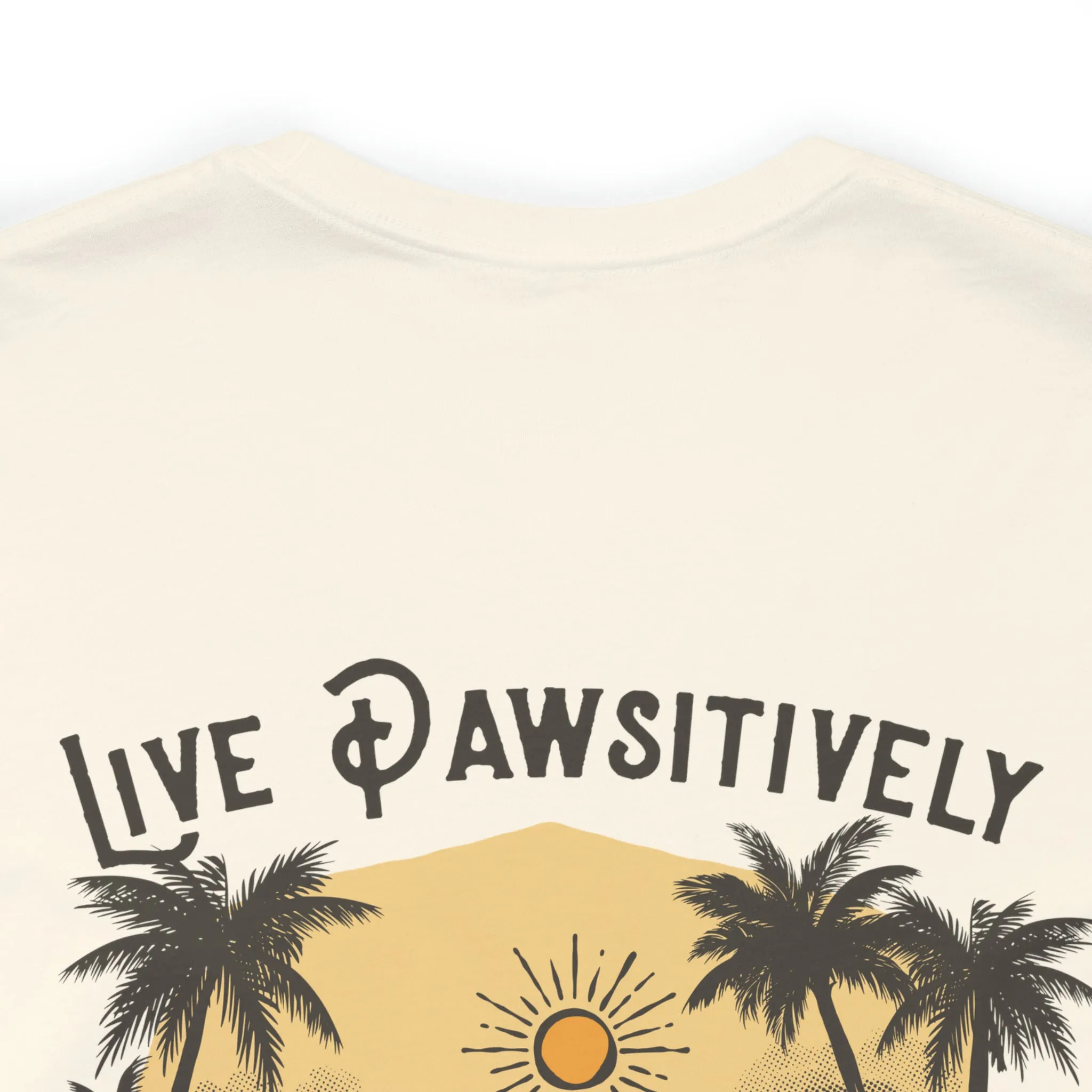 Live Pawsitively Surfer Tee