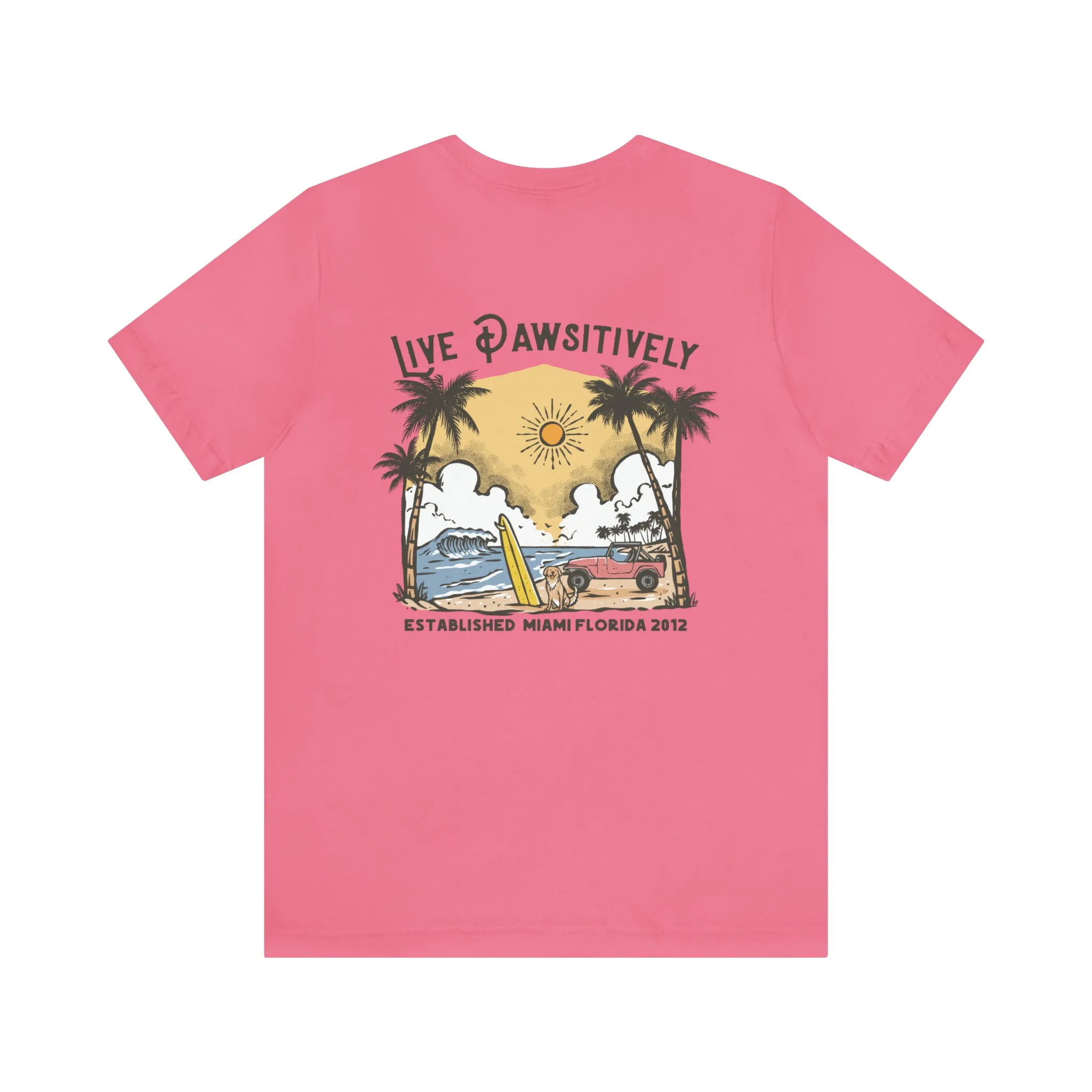 Live Pawsitively Surfer Tee