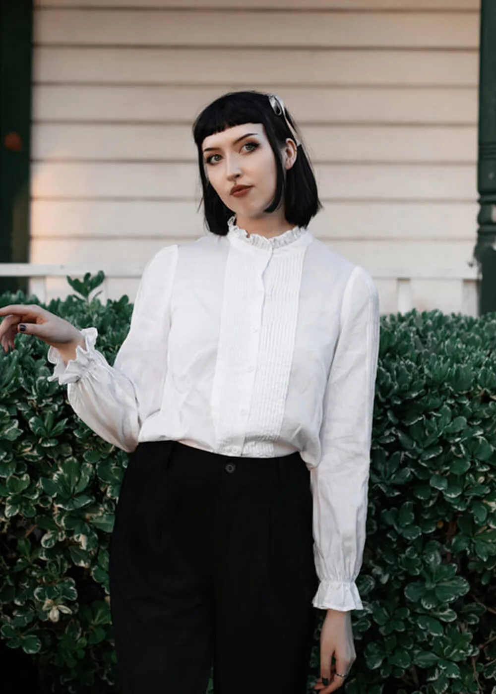 Lively Ghosts Bateman 40's Shirt White