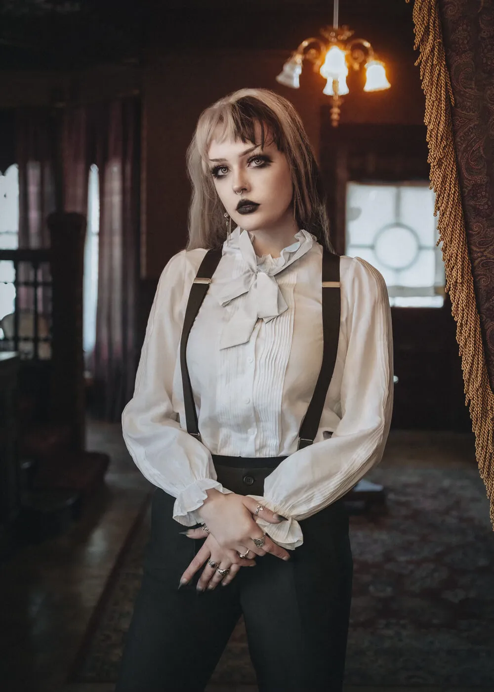 Lively Ghosts Bateman 40's Shirt White