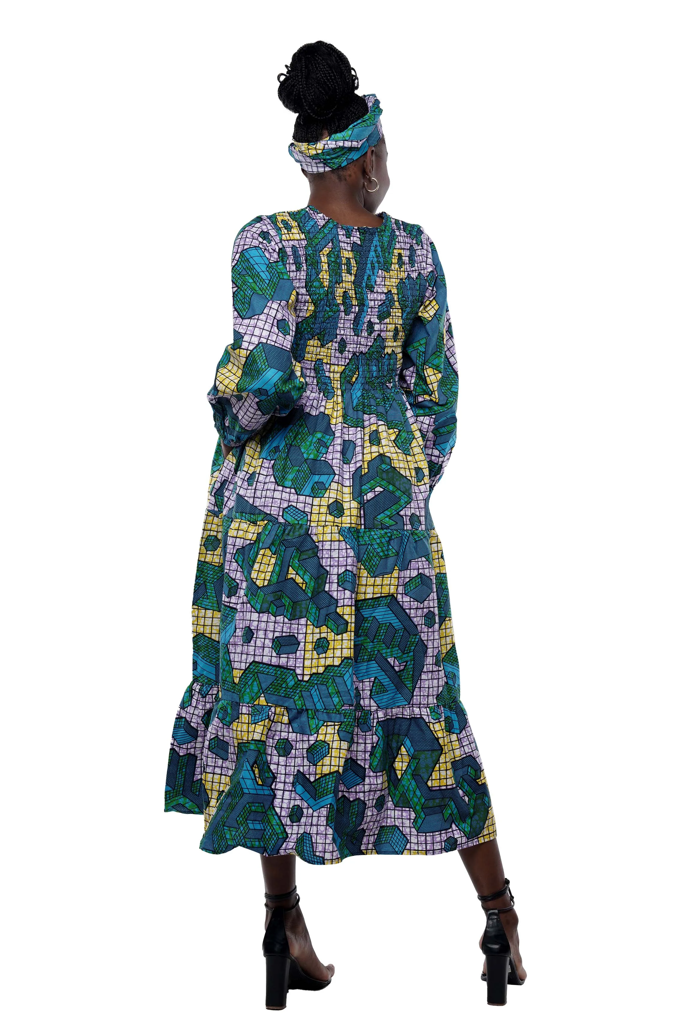 Long Maxi Smocked Tier Dress