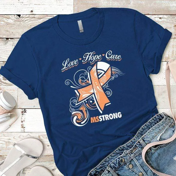 Love Hope Cure Premium Tees