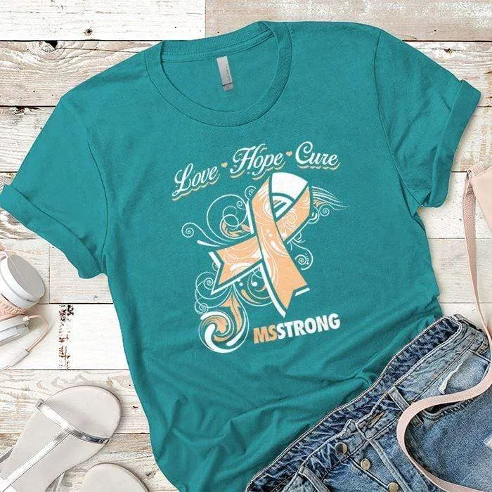Love Hope Cure Premium Tees