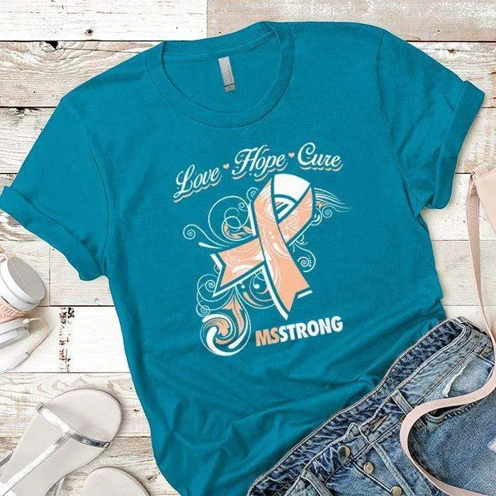 Love Hope Cure Premium Tees